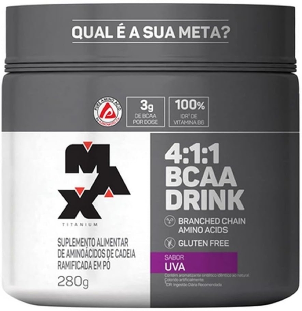 Max Titanium Bcaa 4: 1: 1 – 280G Drink Uva