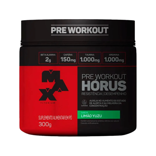 Max Titanum Pre Workout Horus Limao Yuzu 300gr