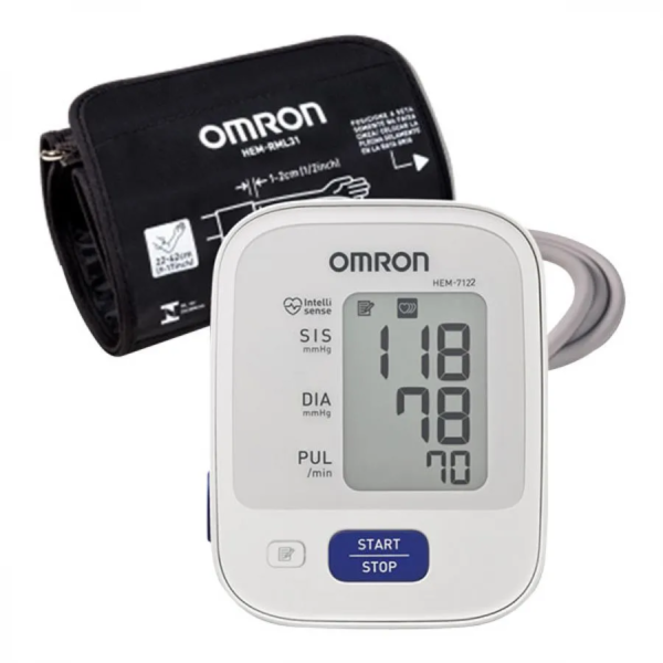 Monitor De Pressão Omron Automático De Braço Hem7122