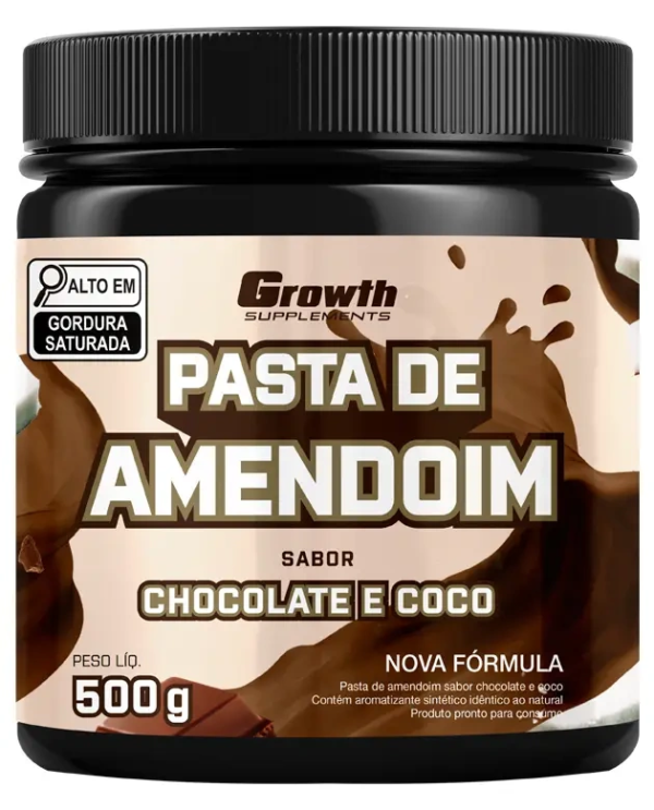 Pasta De Amendoim Sabor Chocolate E Coco 500g