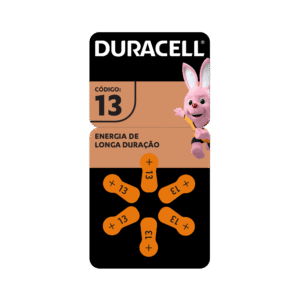 Pilha Auditiva Codigo 13 Duracell Com 6 Unidades