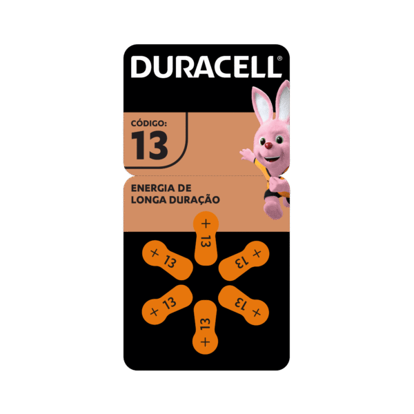 Pilha Auditiva Codigo 13 Duracell Com 6 Unidades