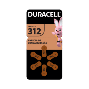 Pilha Auditiva Codigo 312 Duracell Com 6 Unidades