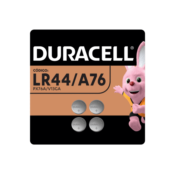 Pilha Botão Lr44/a76 Duracell Com 4 Unidades