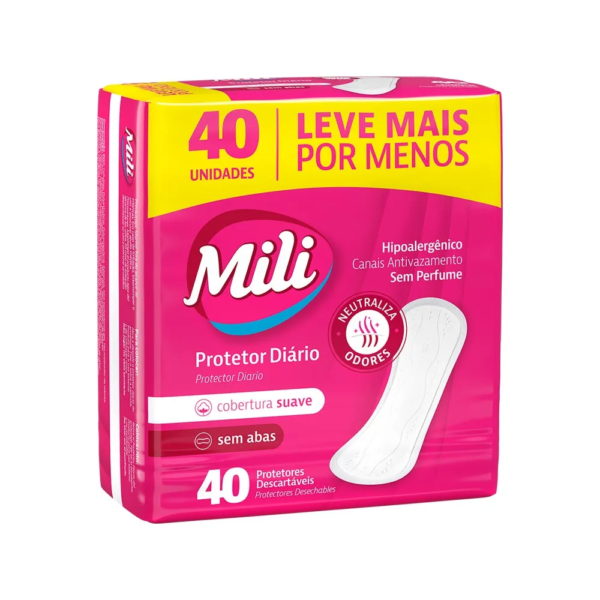 Protetor Diario Mili Com 40 Sem Perfume