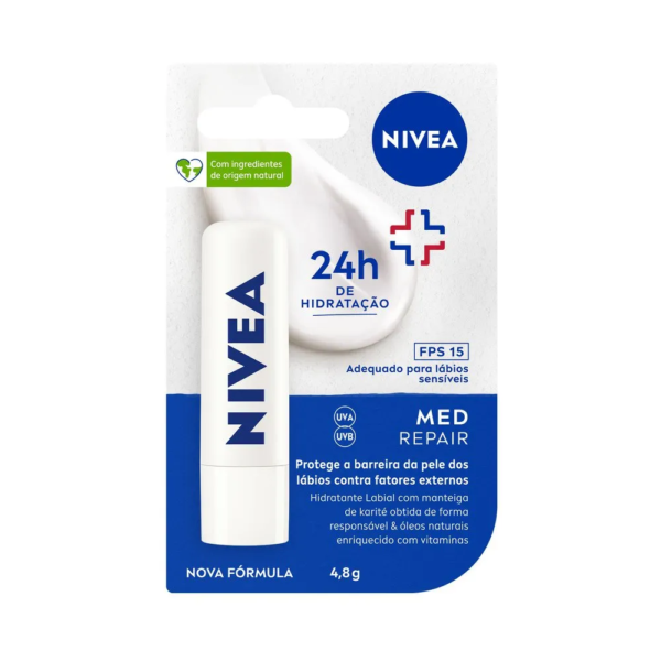 Protetor Labial Nivea Med Repair Fps15 4,8g