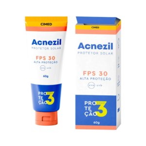 Protetor Solar Acnezil 60gr Fps30 Alta Protecao