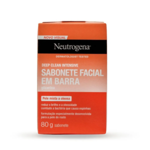 Sabonete Em Barra Facial Neutrogena Deep Clean Intensive 80g