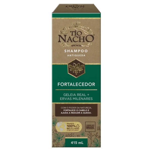 Shampoo Antiqueda Fortalecedor Geleia Real E Ervas Milenares Tío Nacho 415ml