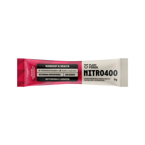 Suplemento Alimentar Nitro400 Plant Power Beterraba E Laranja 9gr