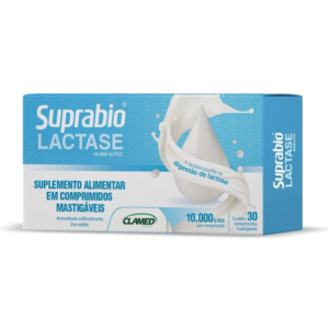 Suplemento Alimentar Suprabio Lactase 10.000 U.fcc 30 Comprimidos Mastigáveis