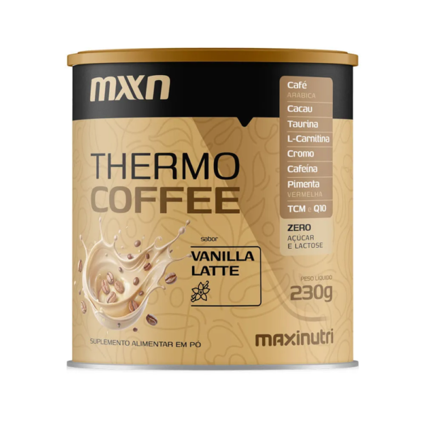 Suplemento Alimentar Thermo Coffeee Maxinutri Sabor Vanilla Latte 230gr