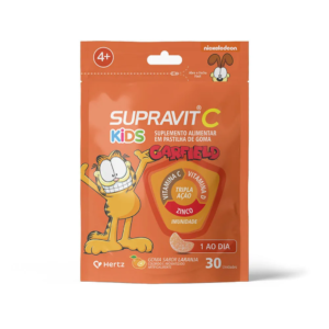 Supravit C Garfield Kids Com 30 Gomas Laranja Tripla Acao