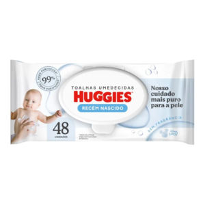 Toalha Umedecida Huggies Recém-nascido 48 Unidades