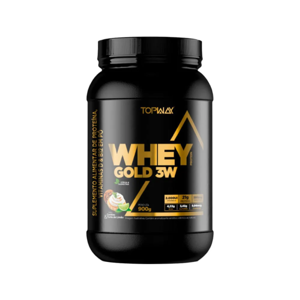 Topway Whey Gold 3w 900gr Cookies Limao