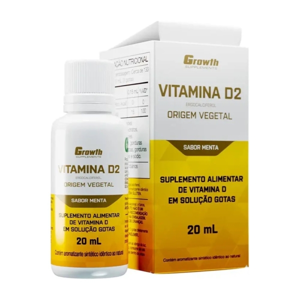 Vitamina D2 Vegano 20Ml Sabor Menta