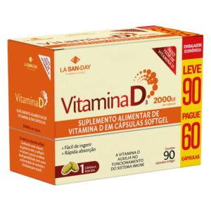Vitamina D3 Lasanday 90 Capsulas