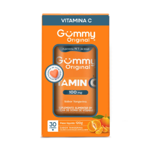 Vitamina C Gummy Vitamin C 100mg Tangerina 30 gomas