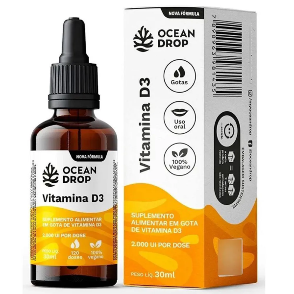 VITAMINA D3 2000UI VEGANO (30 ML) – OCEAN DROP