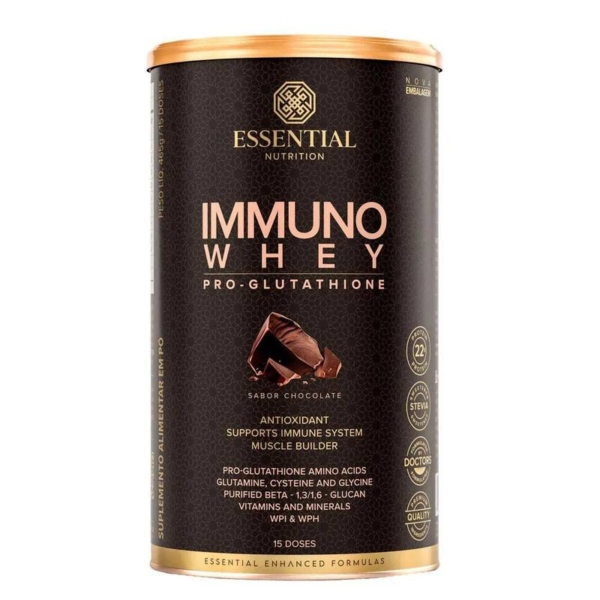 Whey Protein Immuno Whey Chocolate Essential Nutrition 465g U Unica