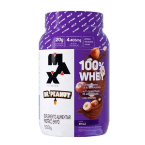 Whey Protein Max Titanium Dr. Peanut 100% Whey Avelã 900g